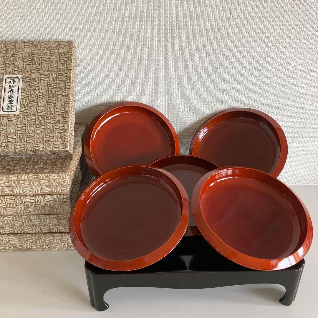 飛騨春慶　飛騨高山 春慶塗 鉄鉢6号 天然木　中山漆器　5客 飛騨春慶 飛騨高山 春慶塗 鉄鉢6号 天然木 中山漆器 5客 ②飛騨春慶